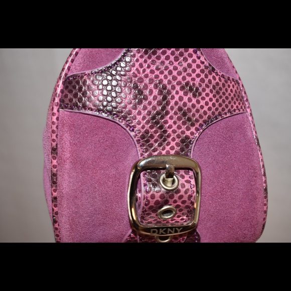 DKNY pink and print handbag - Picture 3 of 8